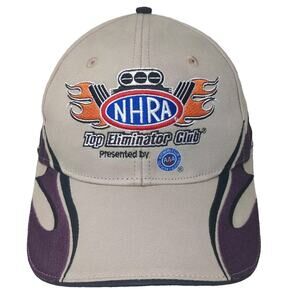 Main Gate Baseball Cap NHRA Top Eliminator Club 2017 Beige Purple One Size Hat